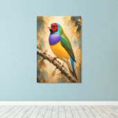 Diamant Gouldian Luxe Impression sur Toile (Insitu (Plancher de Bois))