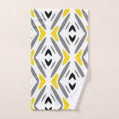 Diamant gris Abstrait moderne (Serviette à main)