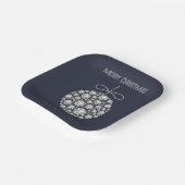 Diamant Kerstversiering Papieren Bordje (Gebogen)