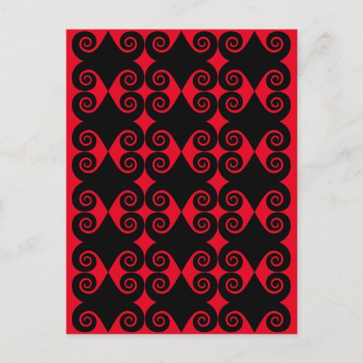 Diamant Krulpatroon Briefkaart (Voorkant)
