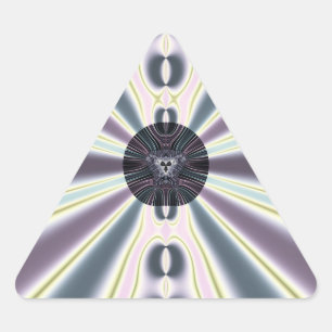 Diamant Lichtjes Driehoek Sticker
