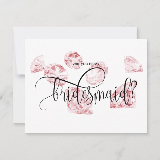 diamant moderne serez-vous mon invitation de demoi (Devant)