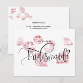 diamant moderne serez-vous mon invitation de demoi (Devant / Derrière)