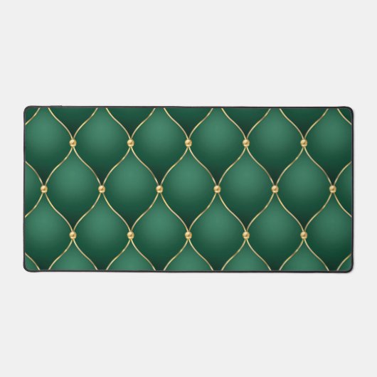 Diamant Or Ogee Tufé Dark Emerald Green (Recto)