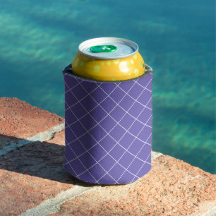 Diamant patroon paars blikjeskoeler