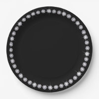 Diamant Ronde Rand Omlijst Papieren Bord