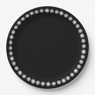 Diamant Ronde Rand Omlijst Papieren Bord