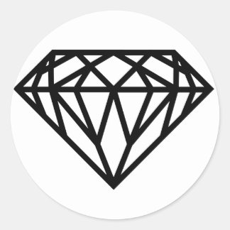 diamant ronde sticker