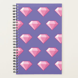 Diamant rose Pixel