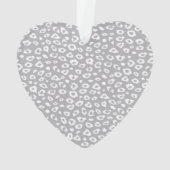 Diamant Ruban Arc Nœud Léopard Blanc Gris (dos)