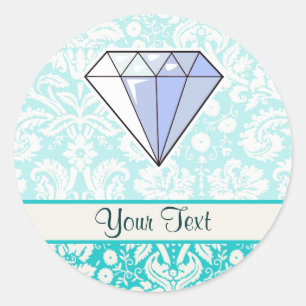 Diamant; Schattige Ronde Sticker