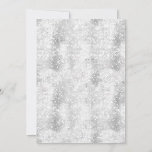 Diamant schittering 75ste trouwdag kaart (Achterkant)