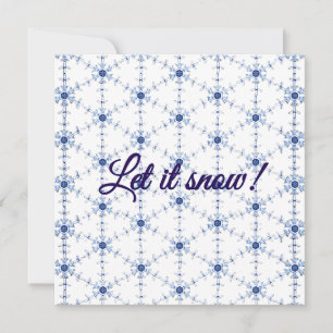 Diamant Sneeuwvlok Patroon Briefkaart