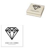 Diamant - Sparkle als een diamant Rubberstempel (Gestempeld)