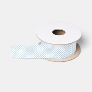 Diamant Tralies Babyblauw - Wit Lint