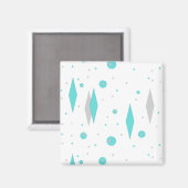 Diamant Turquoise Rétro & Aimant Starburst (Recto/Verso)