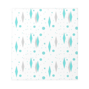 Diamant Turquoise Rétro & Bloc-notes Starburst