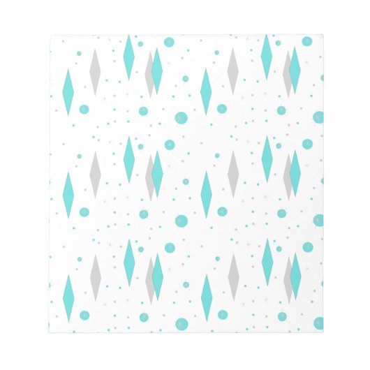 Diamant Turquoise Rétro & Bloc-notes Starburst (Devant)