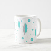 Diamant Turquoise Rétro & Mug Starburst (Devant droit)