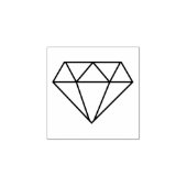 Diamantcontour Rubberstempel (Afrduk)