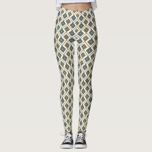 Diamante in groen leggings