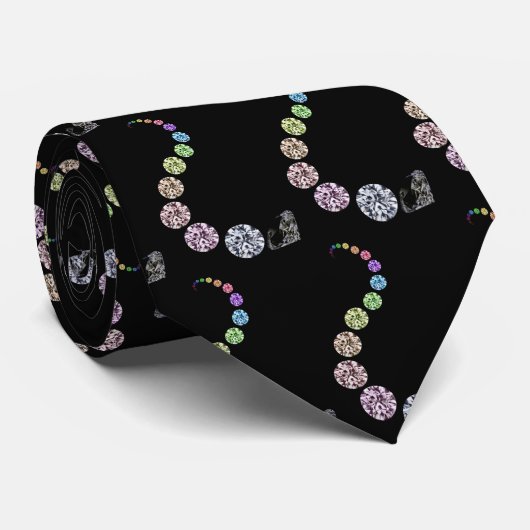 diamante stropdas (Opgerold)