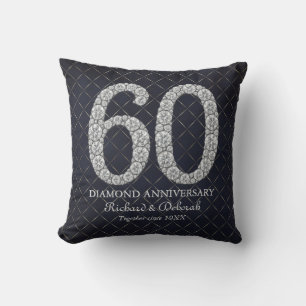 Diamanten 60-jarig Huwelijksjubileum Kussen