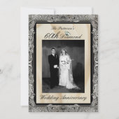 Diamanten bruiloft foto frame kaart (Voorkant)