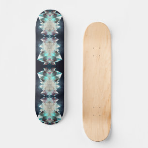 Diamanten edelsteenpatroon Moderne Abstracte krist Skateboard