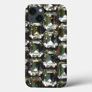 diamanten, elegante edelstenen iPhone 13 hoesje