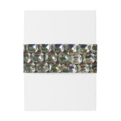 diamanten, elegante  edelstenen uitnodigingen wikkel (Achterkant Voorbeeld)