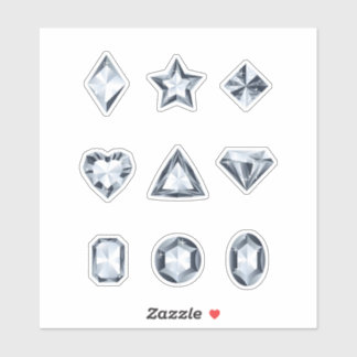 Diamanten en edelstenen stickers