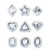 Diamanten en edelstenen stickers (Voorkant)