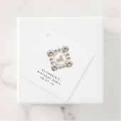 Diamanten en Parel Bedankjes Labels (In situ)