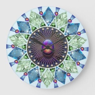 Diamanten en parels 1 grote klok