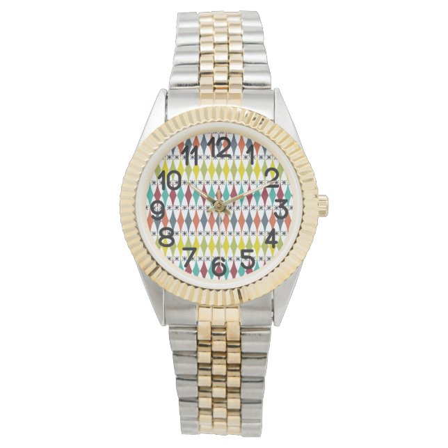 Diamanten en Starbursts Horloge (Voorkant)
