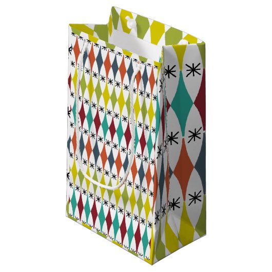 Diamanten en Starbursts Klein Cadeauzakje (Voorkant Gekanteld)