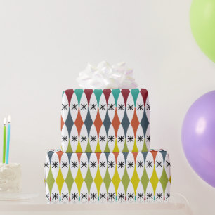 Diamanten en sterrenexplosies cadeaupapier