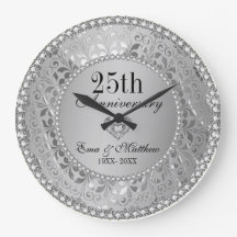 Diamanten en zilver 25th Wedding Jubileum