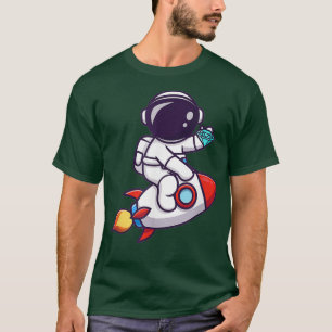 diamanten handen naar de maanhandel in HODL T-shirt
