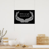 Diamanten handen poster (Keuken)