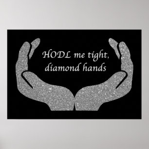 Diamanten handen poster