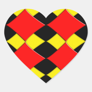 diamanten hart sticker