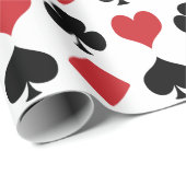 Diamanten, Harten, Clubs, Spades Cadeaupapier (Rol Hoek)