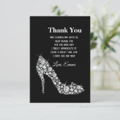 diamanten hoge hakken glitter elegant bedankt (Staand voorkant)