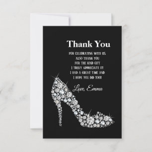 diamanten hoge hakken glitter elegant bedankt