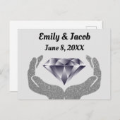 Diamanten Huwelijk Briefkaart (Voorkant / Achterkant)