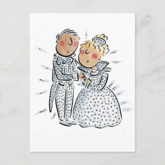 Diamanten Huwelijksjubileum Briefkaart (Voorkant)