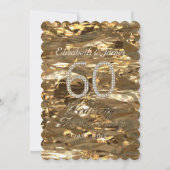 Diamanten Huwelijksjubileumfeest Goud Elegant Kaart (Voorkant)
