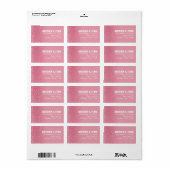 Diamanten in de lucht Mailing | roze Etiket (Full Sheet)